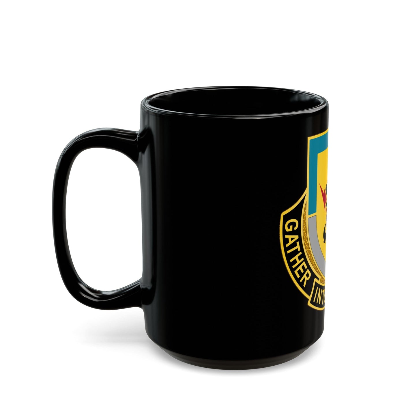 134 Military Intelligence Battalion (U.S. Army) Black Coffee Mug-The Sticker Space
