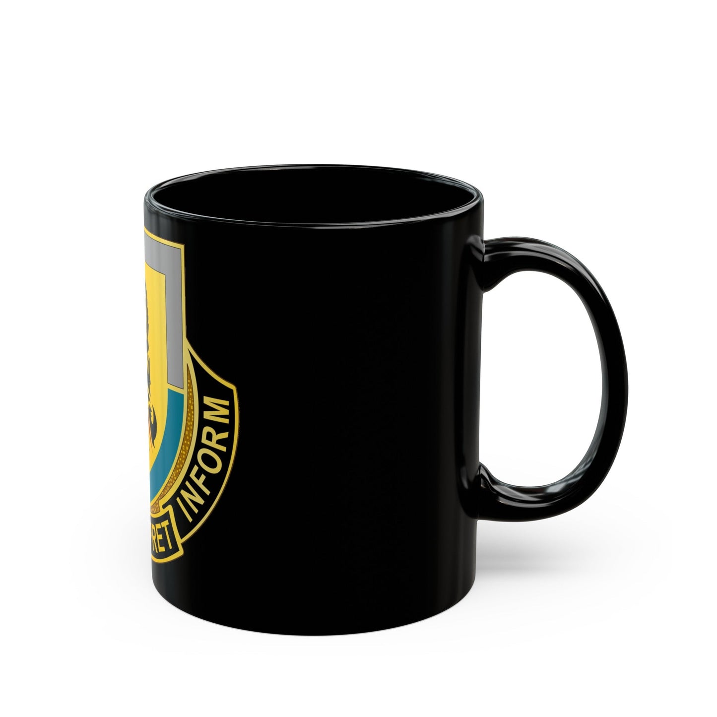 134 Military Intelligence Battalion (U.S. Army) Black Coffee Mug-The Sticker Space