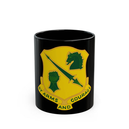 134 Tank Battalion (U.S. Army) Black Coffee Mug-11oz-The Sticker Space