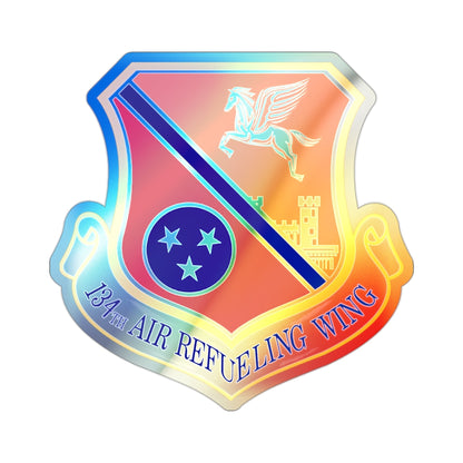 134th Air Refueling Wing (U.S. Air Force) Holographic STICKER Die-Cut Vinyl Decal-2 Inch-The Sticker Space
