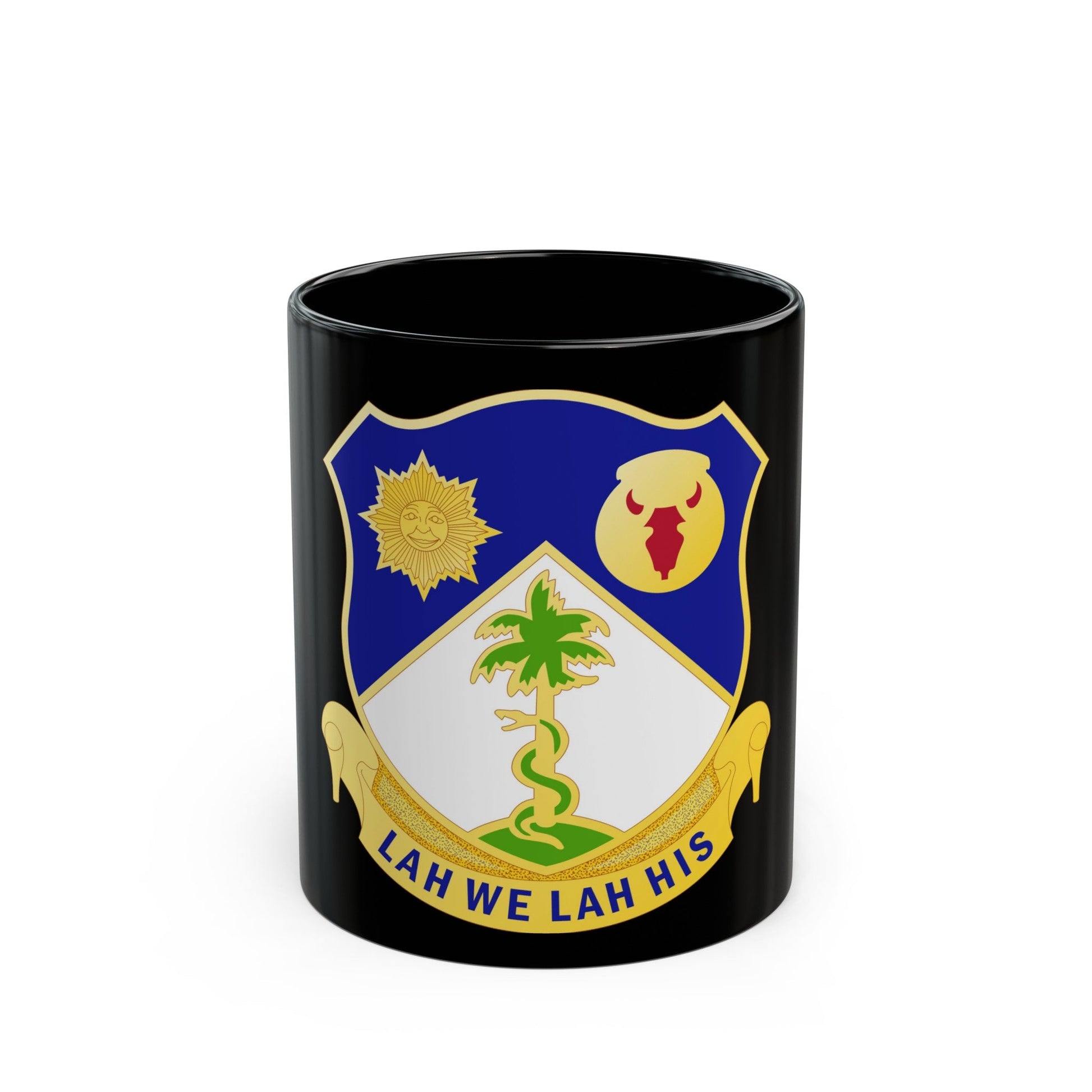 134th Cavalry Regiment (U.S. Army) Black Coffee Mug-11oz-The Sticker Space