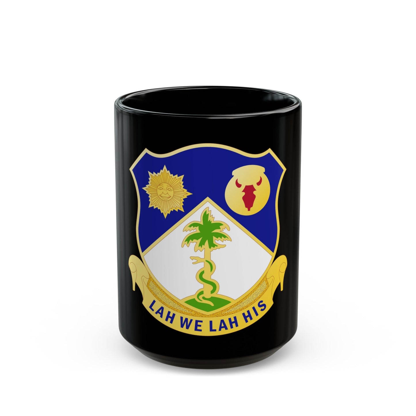 134th Cavalry Regiment (U.S. Army) Black Coffee Mug-15oz-The Sticker Space