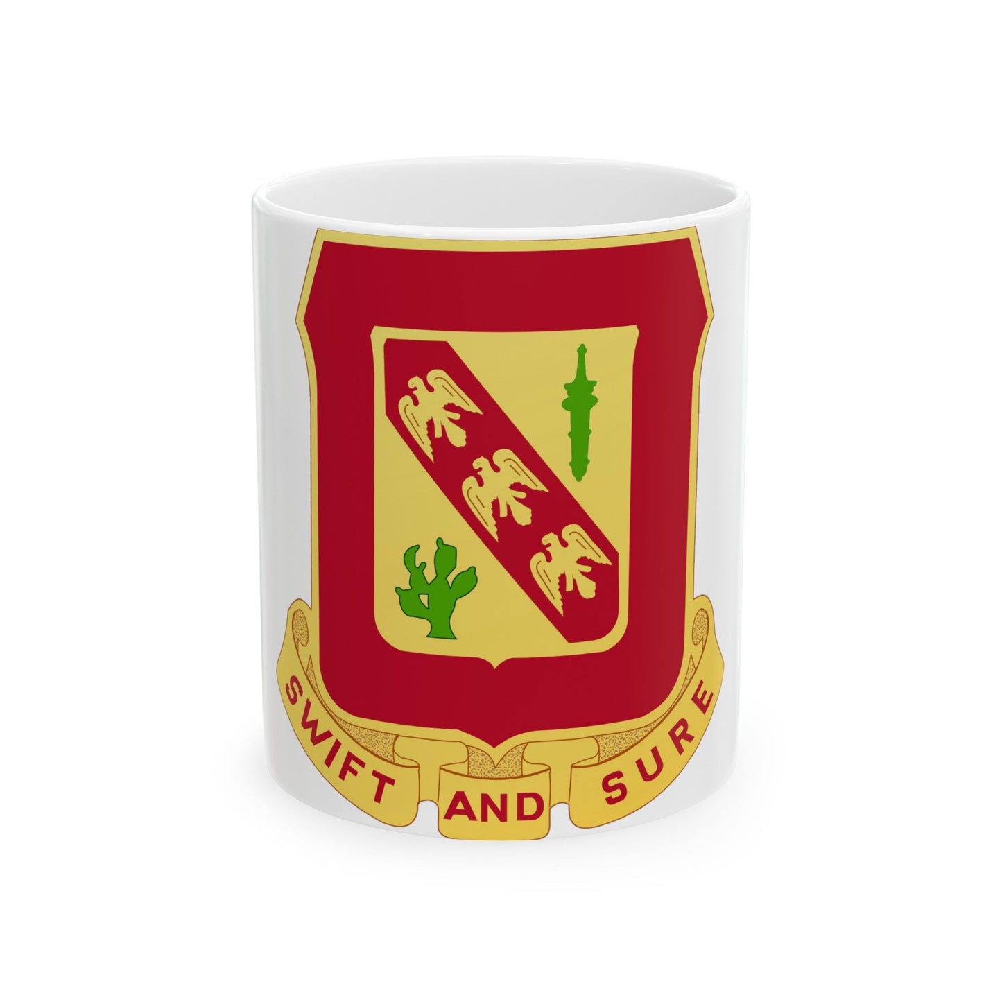 134th Field Artillery Battalion (U.S. Army) White Coffee Mug-11oz-The Sticker Space
