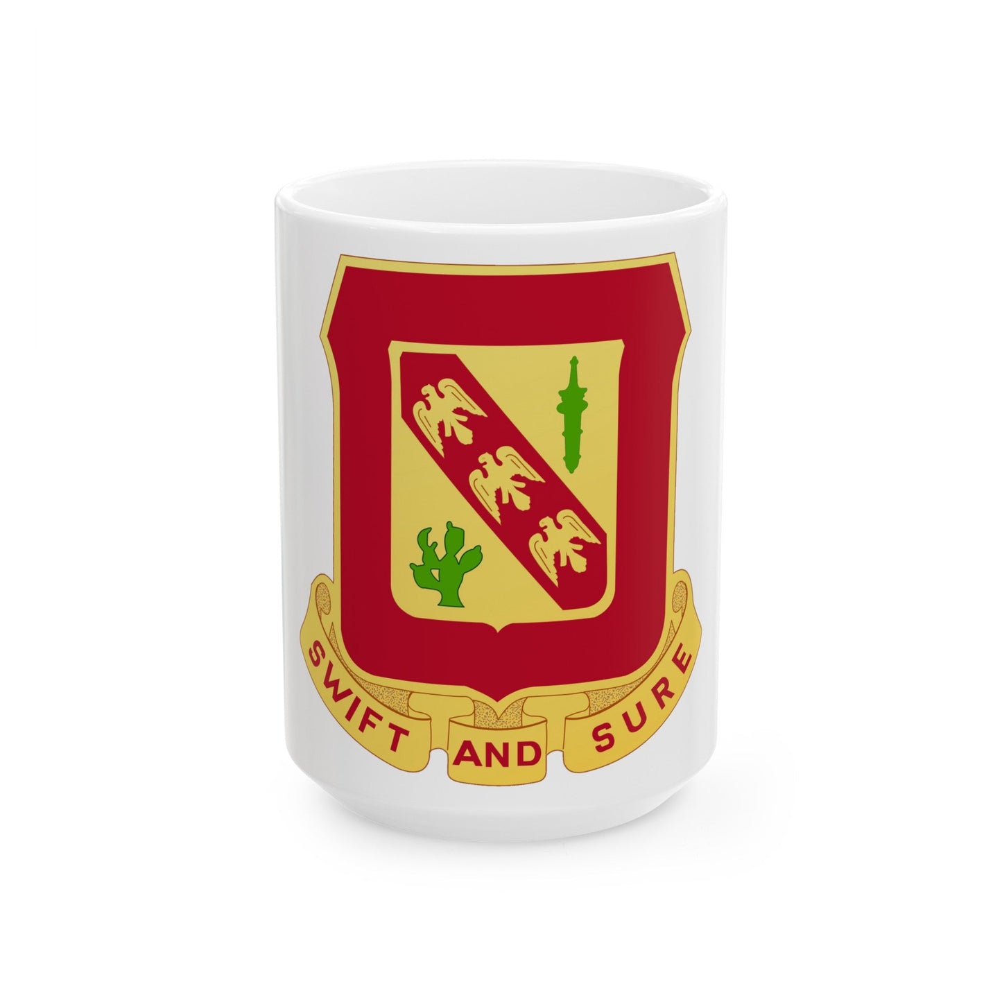 134th Field Artillery Battalion (U.S. Army) White Coffee Mug-15oz-The Sticker Space