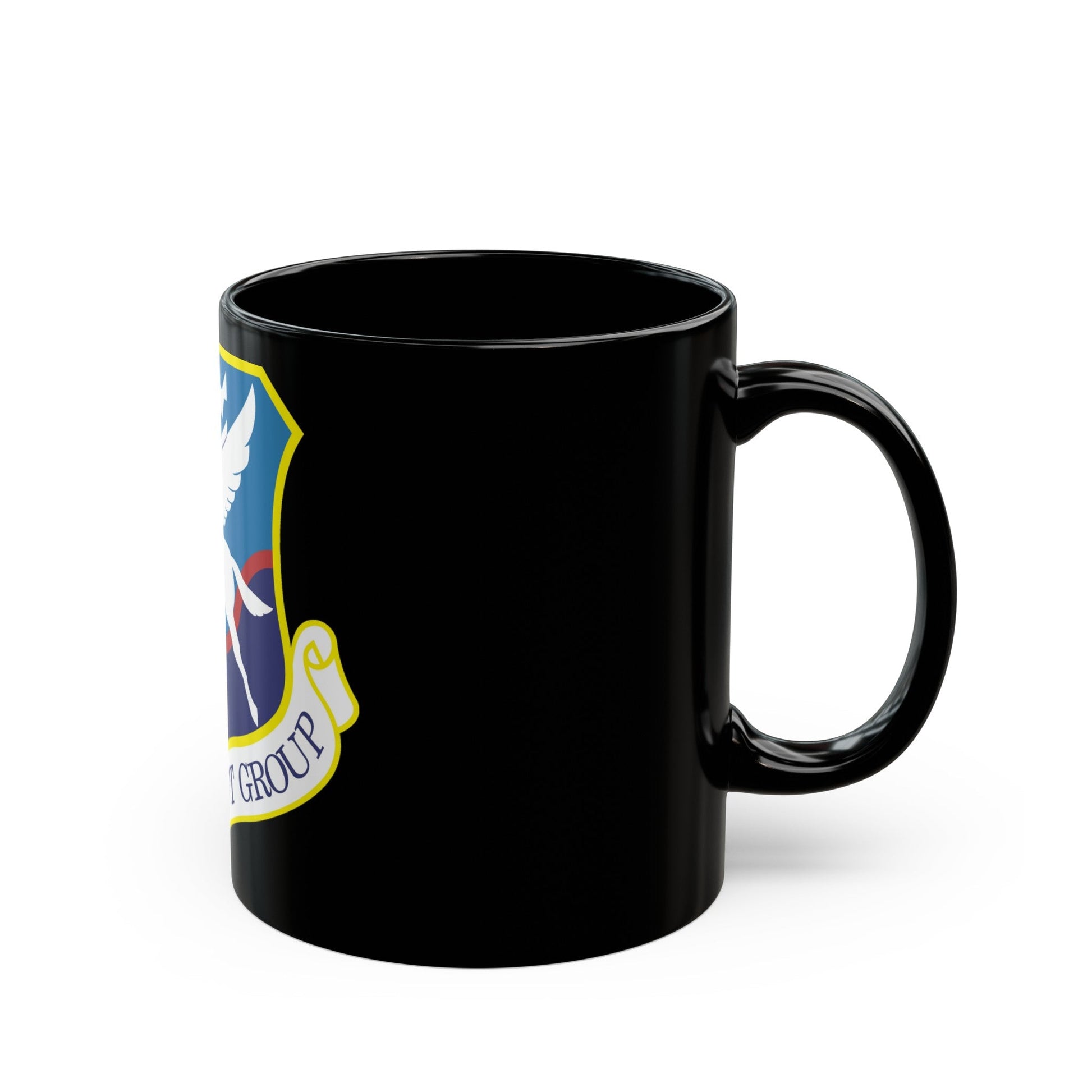 135th Airlift Group (U.S. Air Force) Black Coffee Mug-The Sticker Space