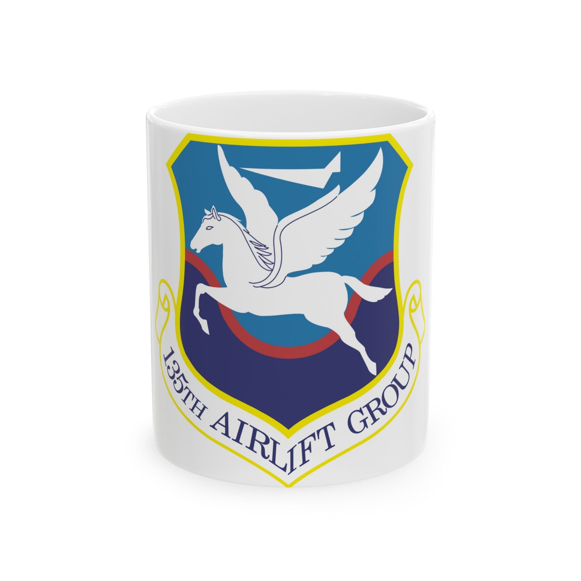 135th Airlift Group (U.S. Air Force) White Coffee Mug-11oz-The Sticker Space