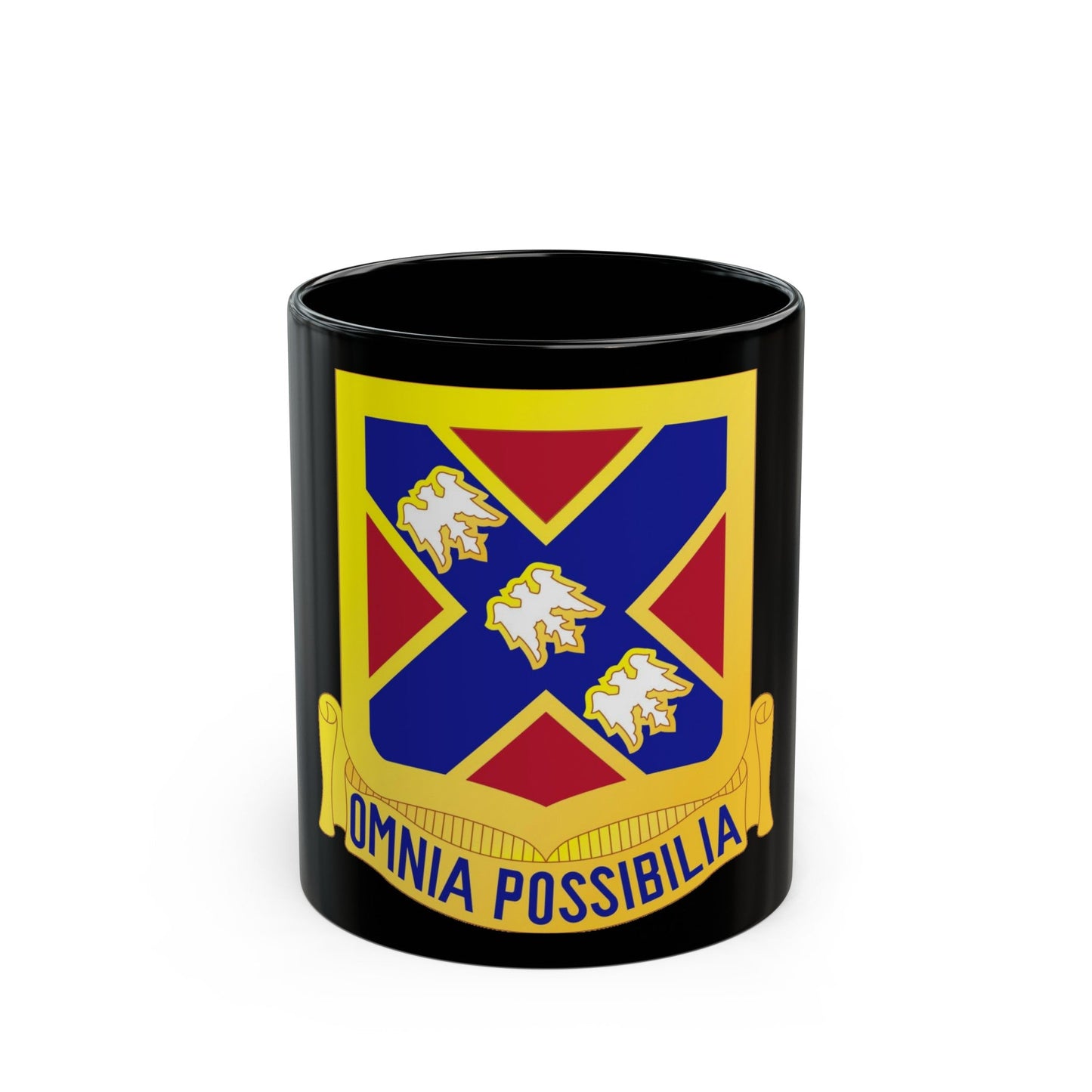 135th Artillery Regiment (U.S. Army) Black Coffee Mug-11oz-The Sticker Space