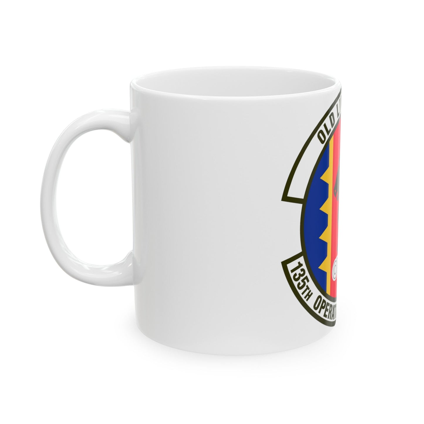 135th Operations Support Flight (U.S. Air Force) White Coffee Mug-The Sticker Space