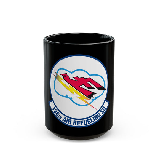 136 Air Refueling Squadron (U.S. Air Force) Black Coffee Mug-15oz-The Sticker Space