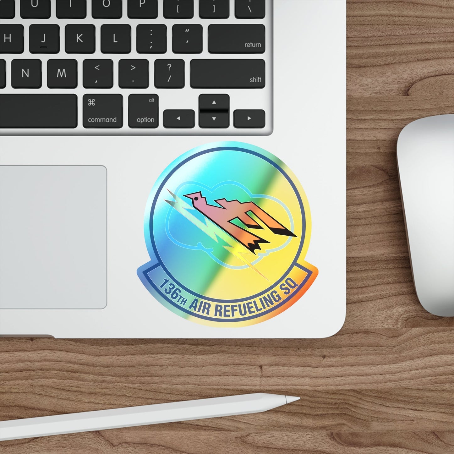 136 Air Refueling Squadron (U.S. Air Force) Holographic STICKER Die-Cut Vinyl Decal-The Sticker Space