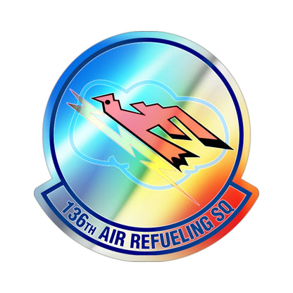 136 Air Refueling Squadron (U.S. Air Force) Holographic STICKER Die-Cut Vinyl Decal-2 Inch-The Sticker Space
