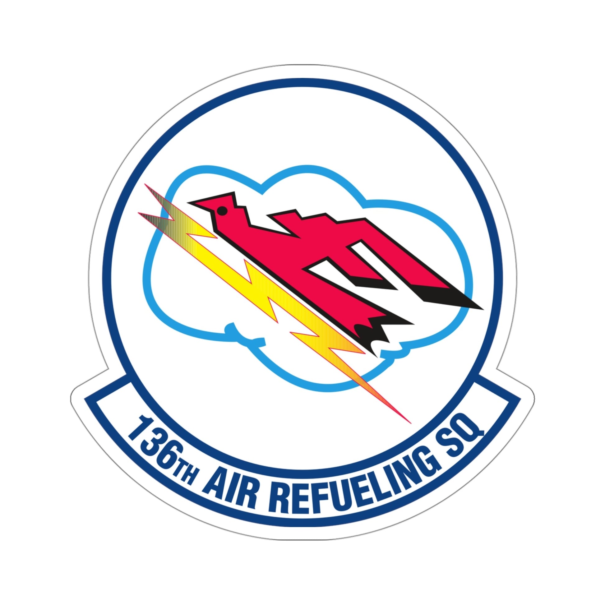 136 Air Refueling Squadron (U.S. Air Force) STICKER Vinyl Die-Cut Decal-4 Inch-The Sticker Space