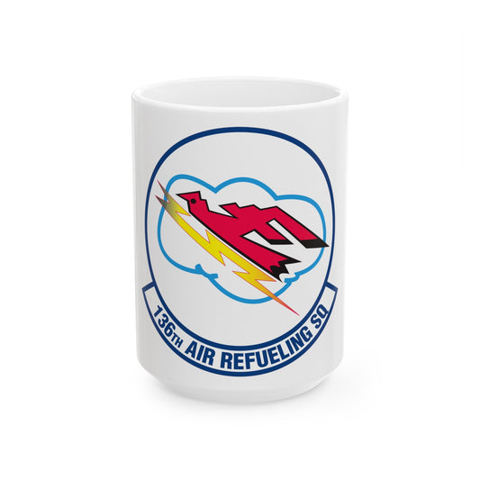 136 Air Refueling Squadron (U.S. Air Force) White Coffee Mug-15oz-The Sticker Space