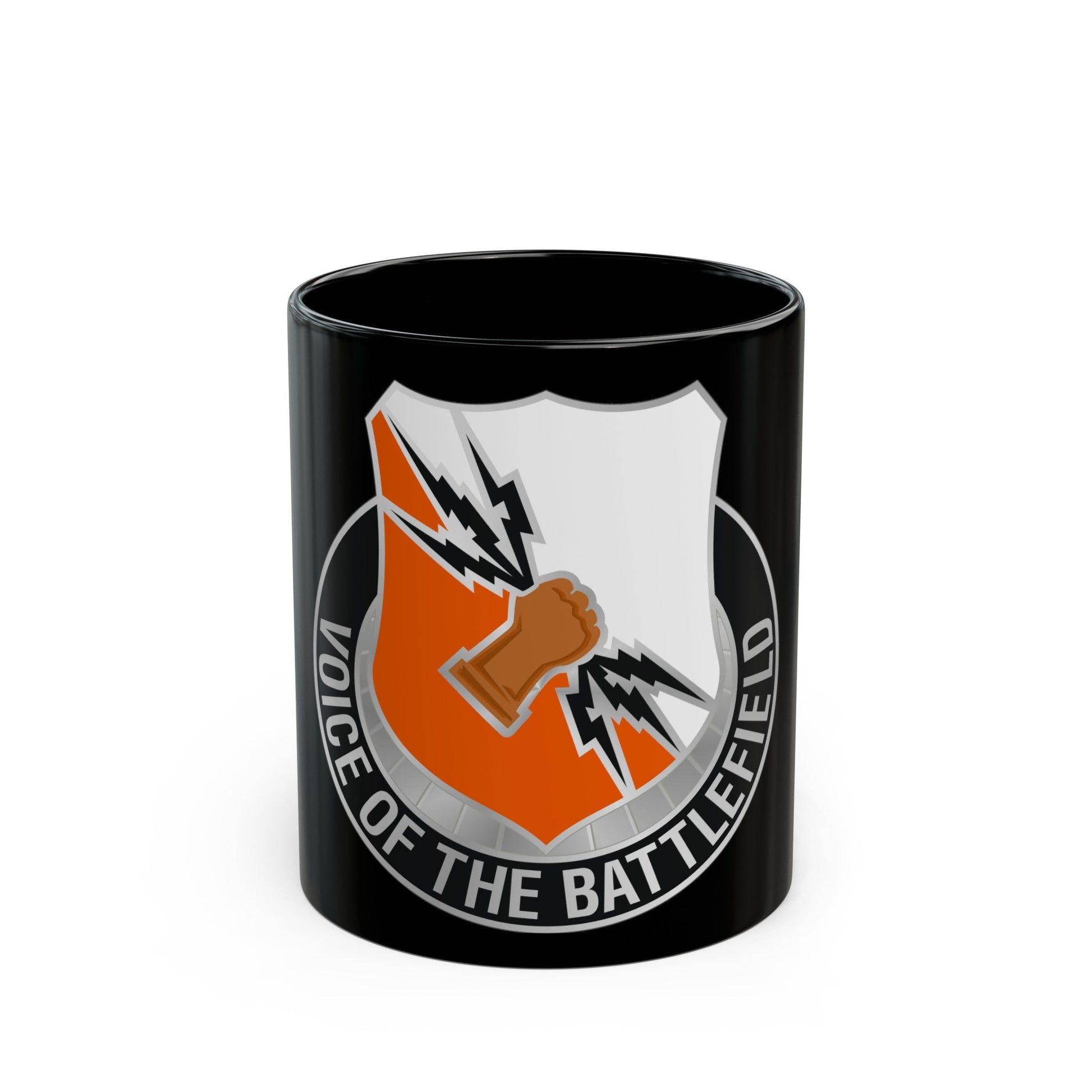 136 Signal Battalion (U.S. Army) Black Coffee Mug-11oz-The Sticker Space
