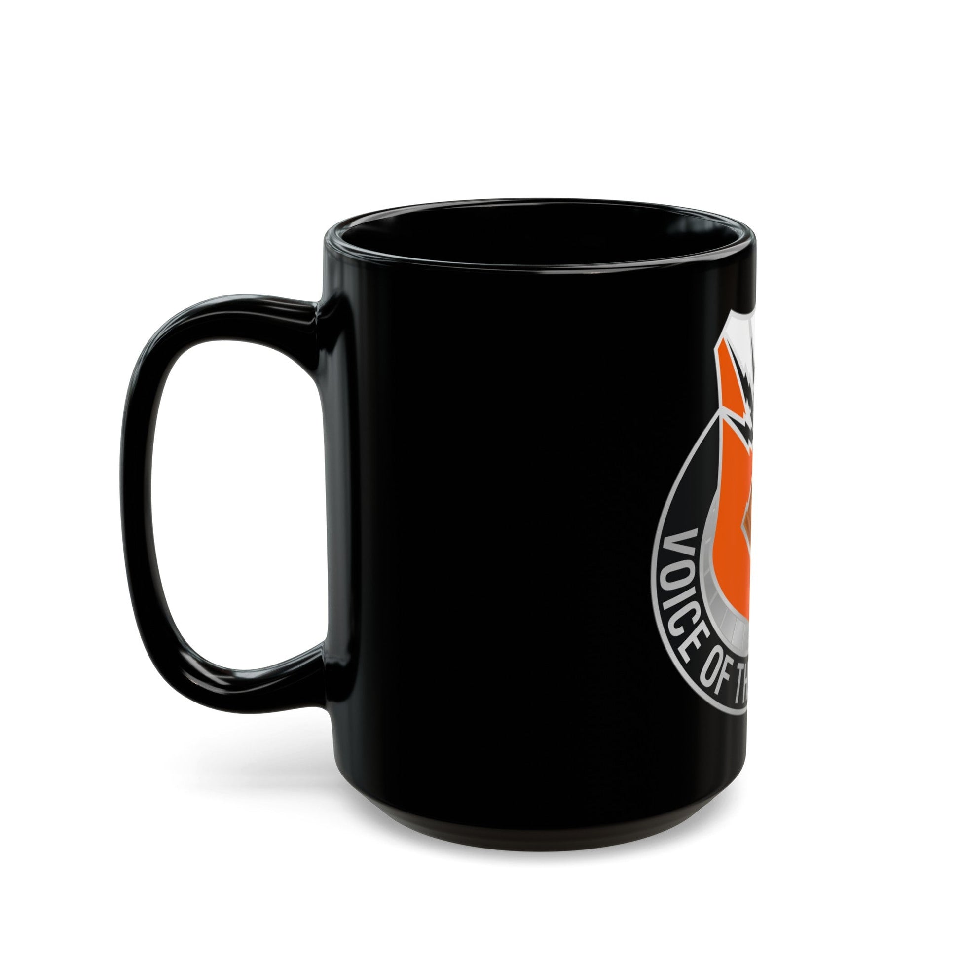 136 Signal Battalion (U.S. Army) Black Coffee Mug-The Sticker Space