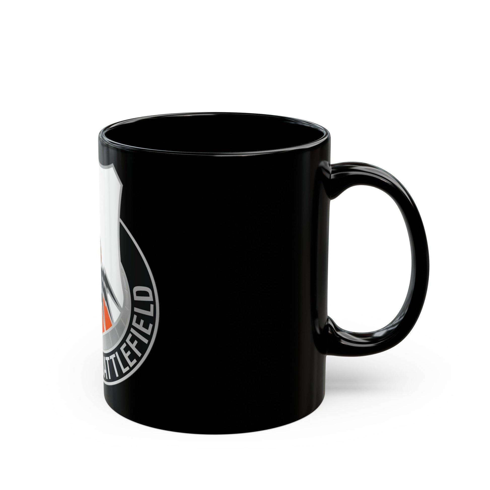 136 Signal Battalion (U.S. Army) Black Coffee Mug-The Sticker Space