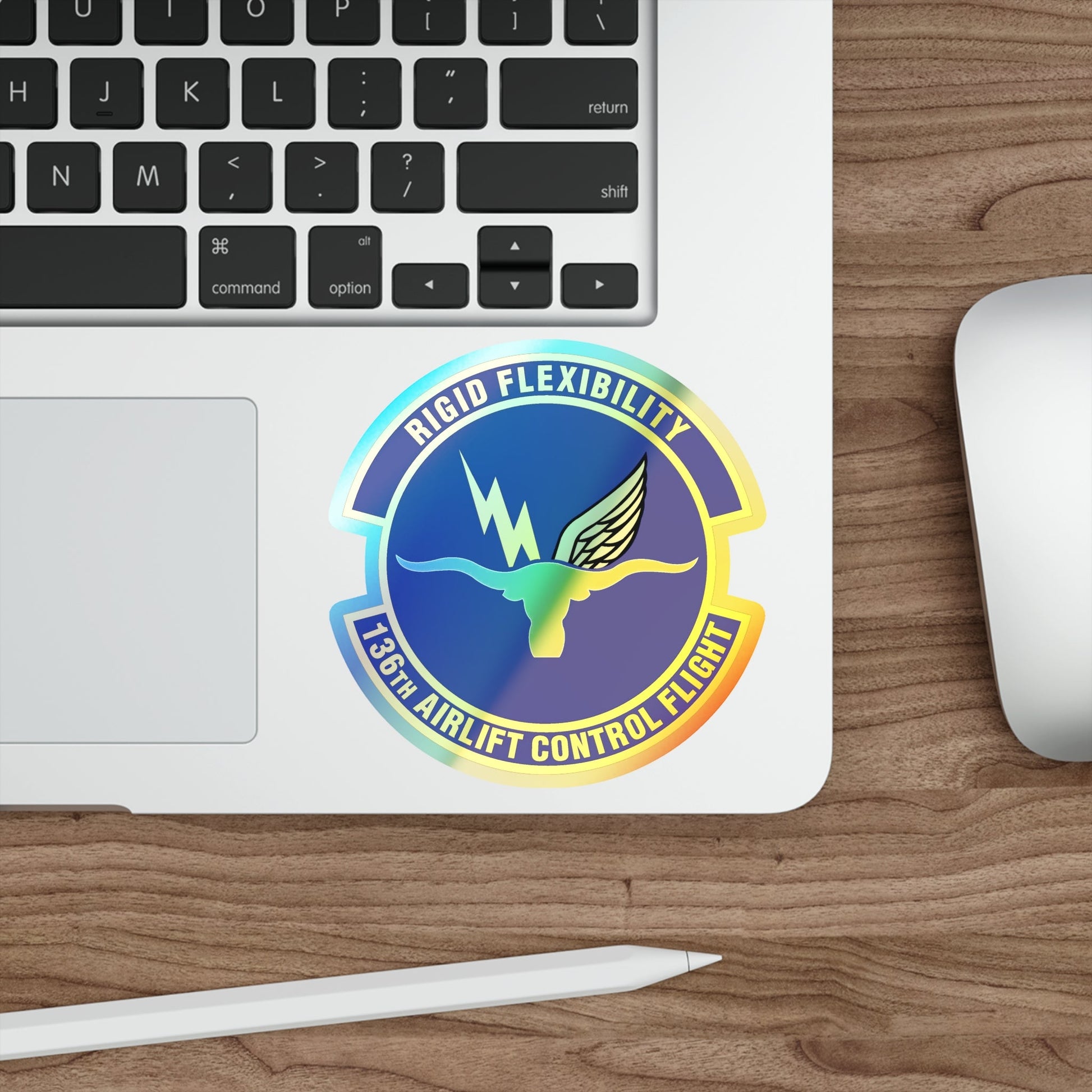 136th Airlift Control Flight (U.S. Air Force) Holographic STICKER Die-Cut Vinyl Decal-The Sticker Space