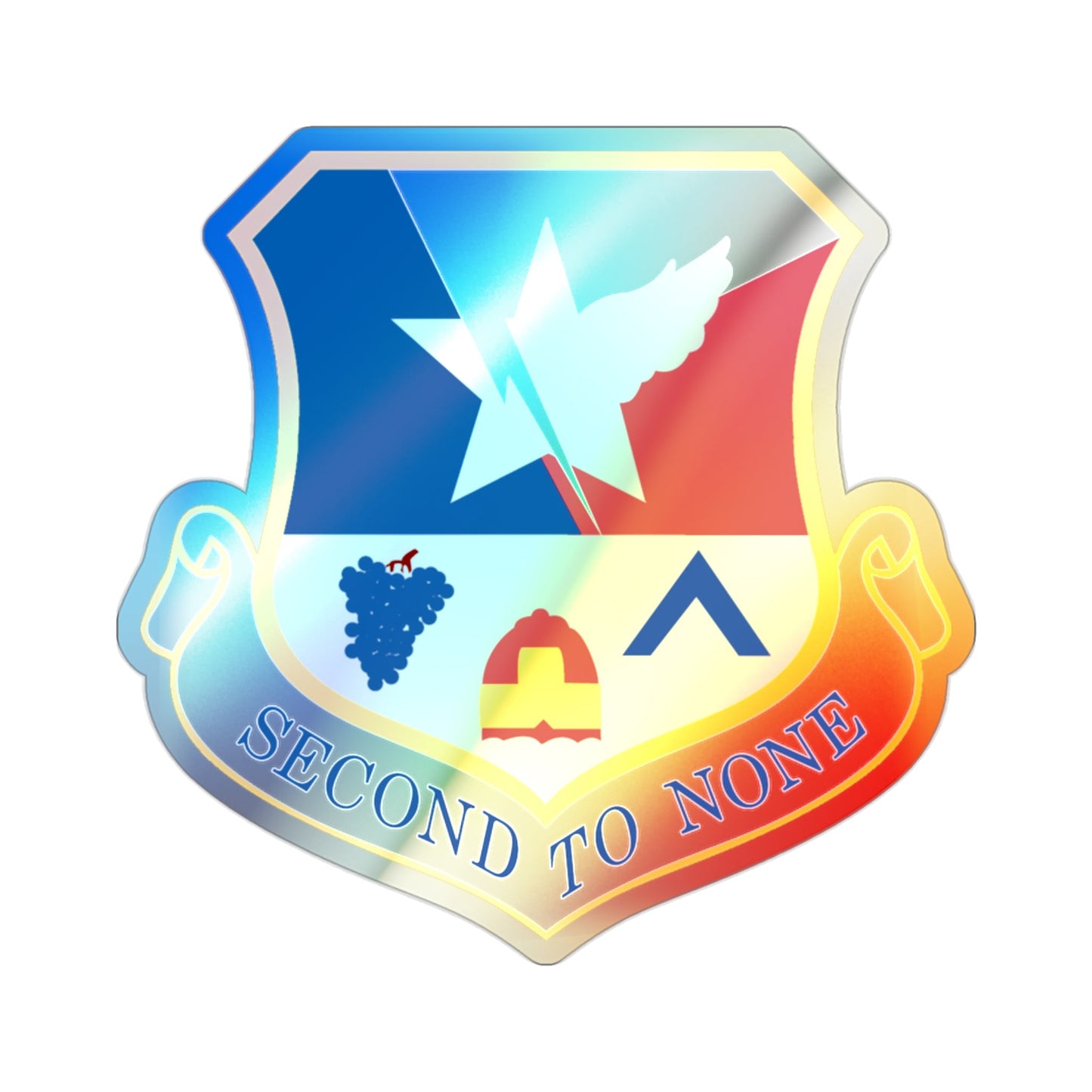 136th Airlift Wing (U.S. Air Force) Holographic STICKER Die-Cut Vinyl Decal-2 Inch-The Sticker Space