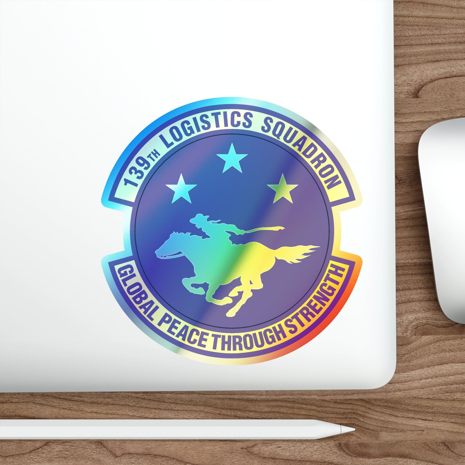 139th Logistics Squadron (U.S. Air Force) Holographic STICKER Die-Cut Vinyl Decal-The Sticker Space