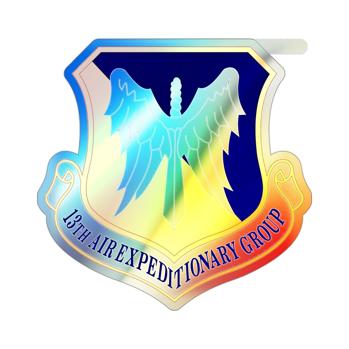 13th Air Expeditionary Group (U.S. Air Force) Holographic STICKER Die-Cut Vinyl Decal-3 Inch-The Sticker Space