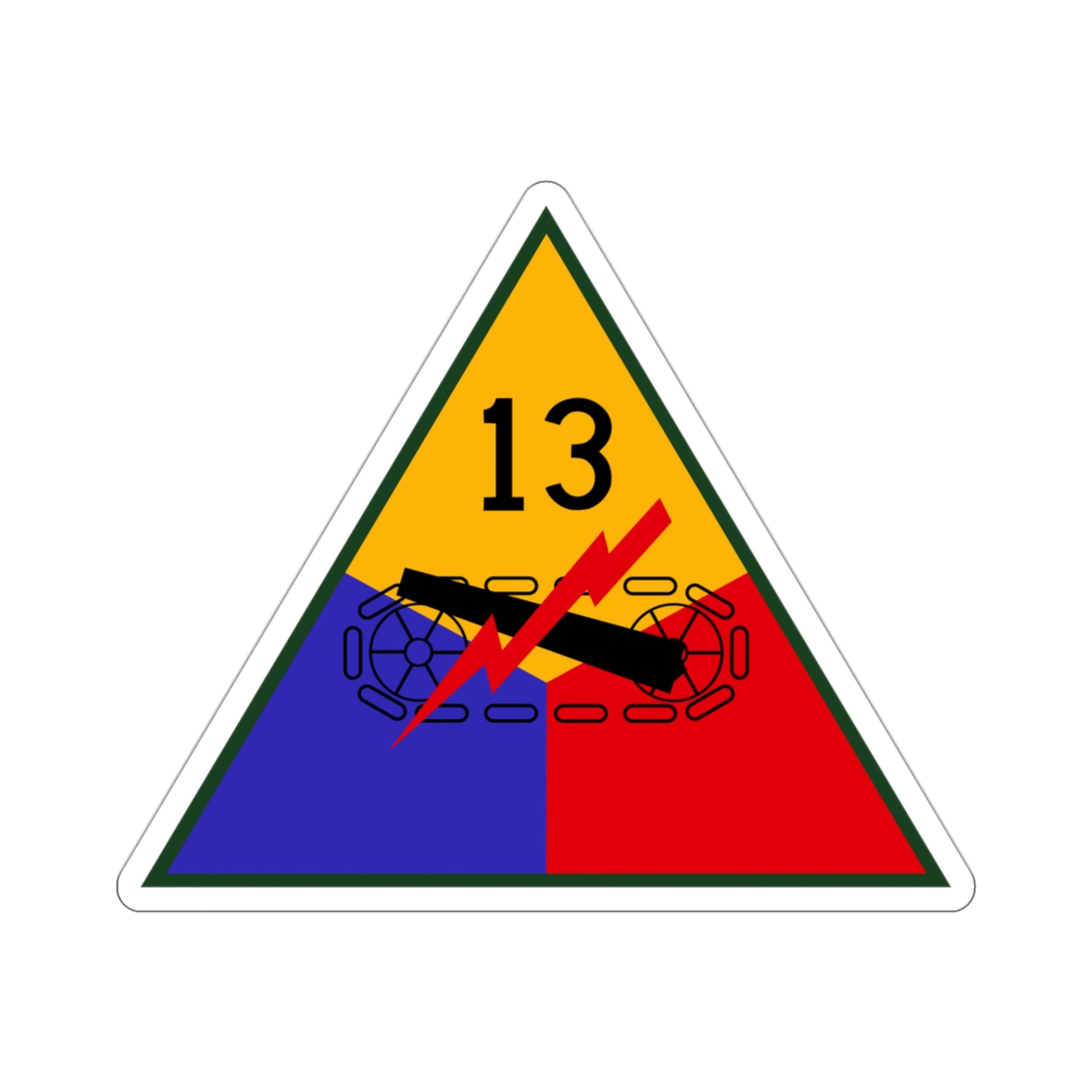 13th Armored Division (U.S. Army) STICKER Vinyl Die-Cut Decal-3 Inch-The Sticker Space