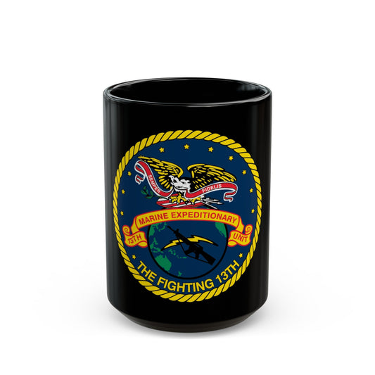 13th Marine Command Element 13th MEU (USMC) Black Coffee Mug