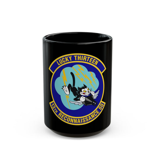 13th Reconnaissance Squadron (U.S. Air Force) Black Coffee Mug-15oz-The Sticker Space