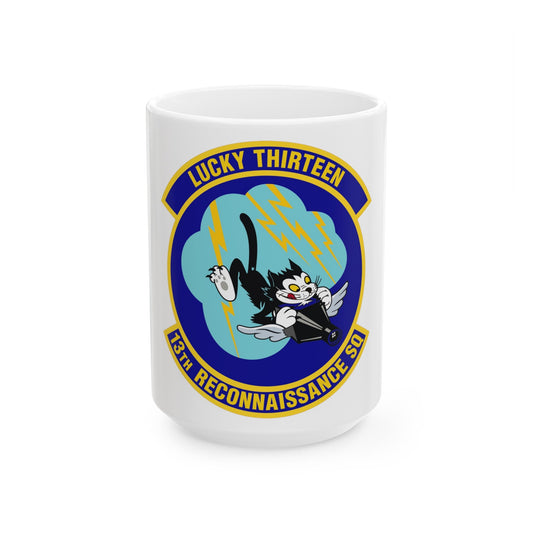 13th Reconnaissance Squadron (U.S. Air Force) White Coffee Mug-15oz-The Sticker Space