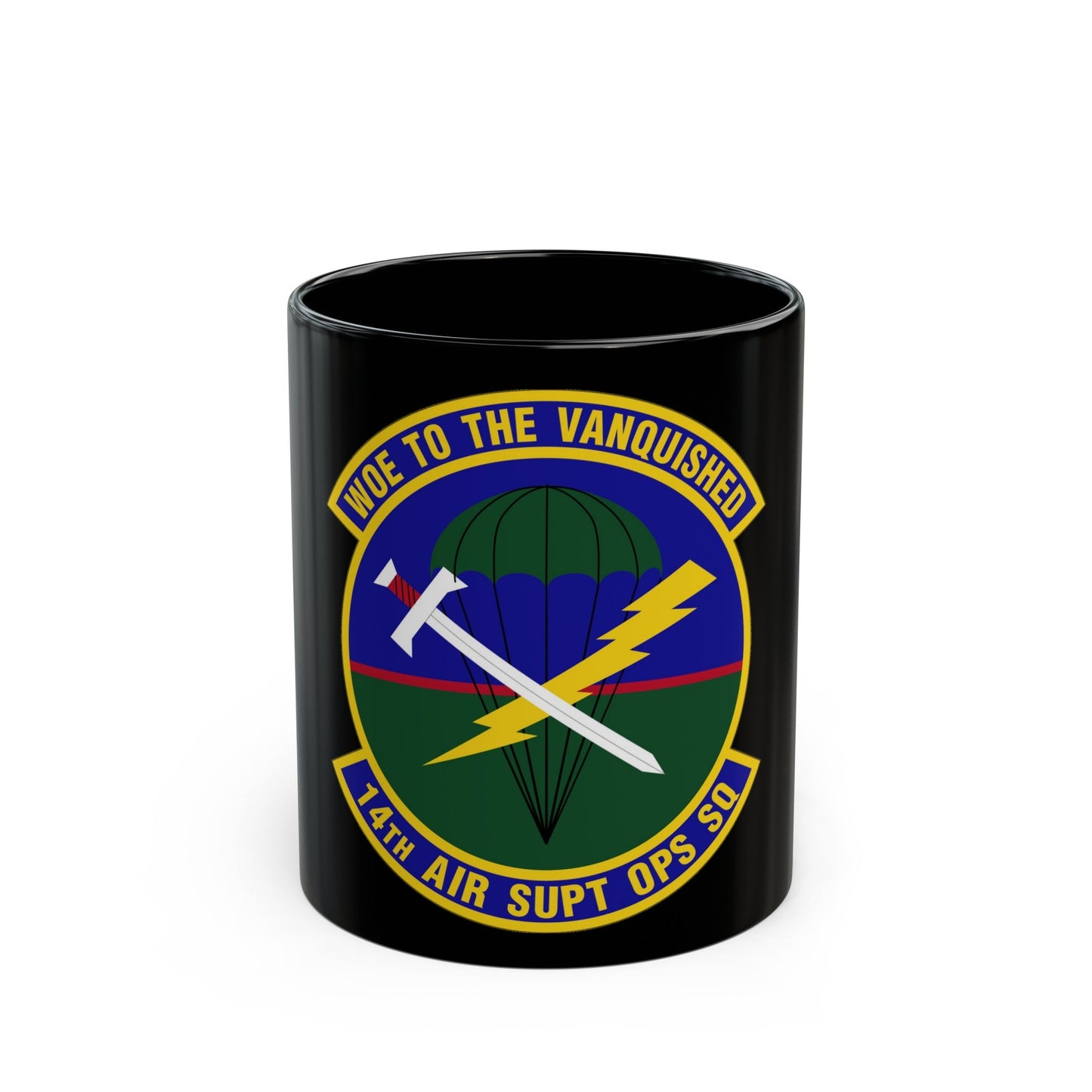 14 Air Support Operations Squadron ACC (U.S. Air Force) Black Coffee Mug-11oz-The Sticker Space
