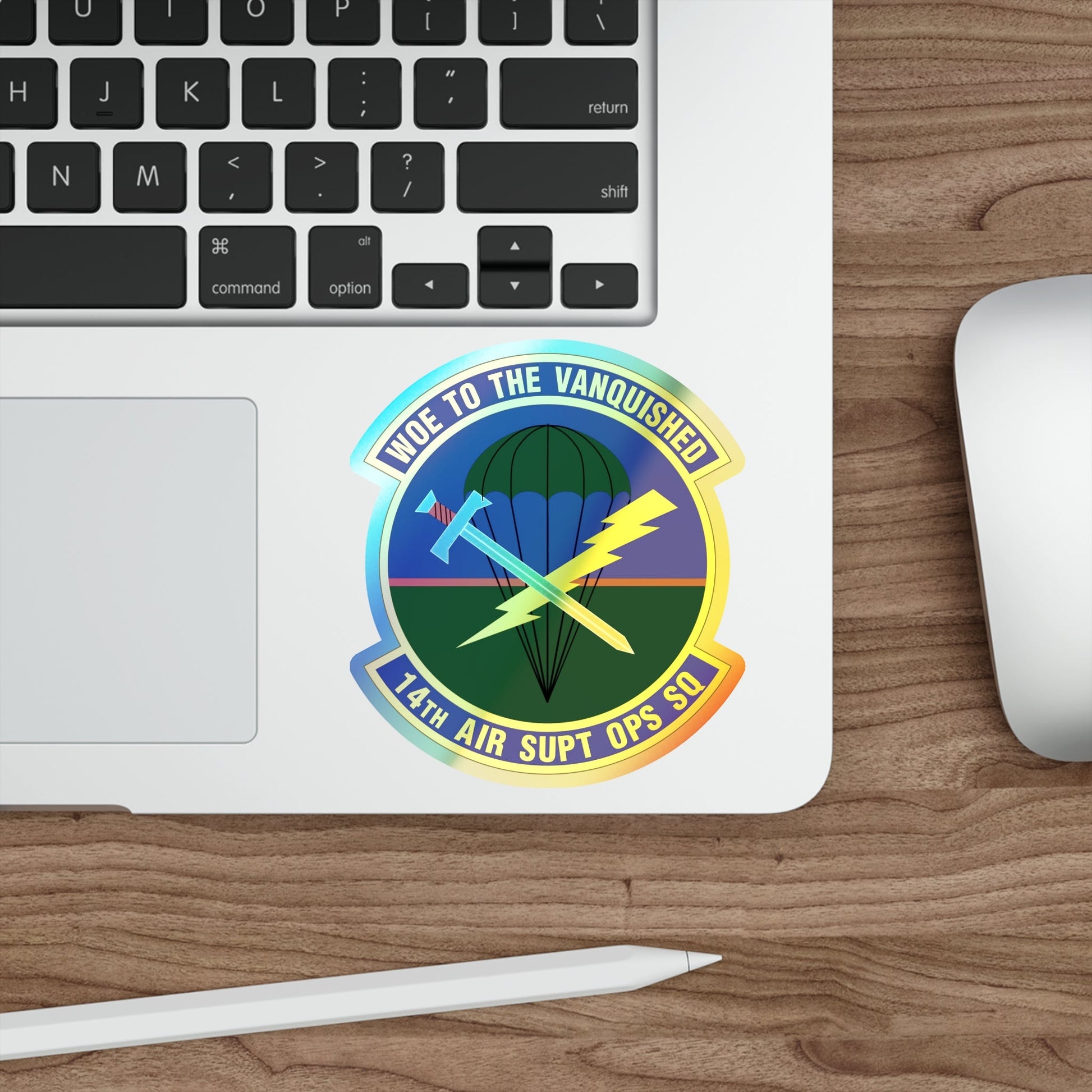 14 Air Support Operations Squadron ACC (U.S. Air Force) Holographic STICKER Die-Cut Vinyl Decal-The Sticker Space