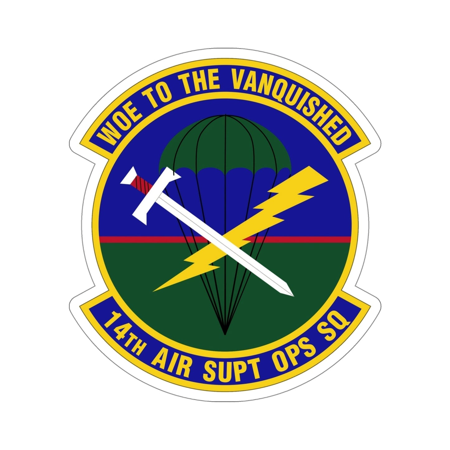 14 Air Support Operations Squadron ACC (U.S. Air Force) STICKER Vinyl Die-Cut Decal-5 Inch-The Sticker Space