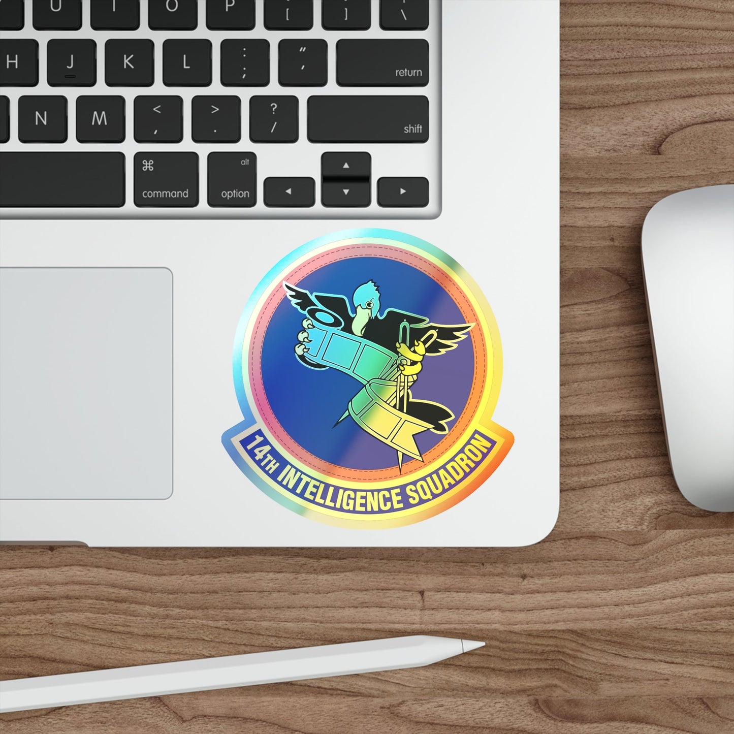 14 Intelligence Squadron AFRC (U.S. Air Force) Holographic STICKER Die-Cut Vinyl Decal-The Sticker Space