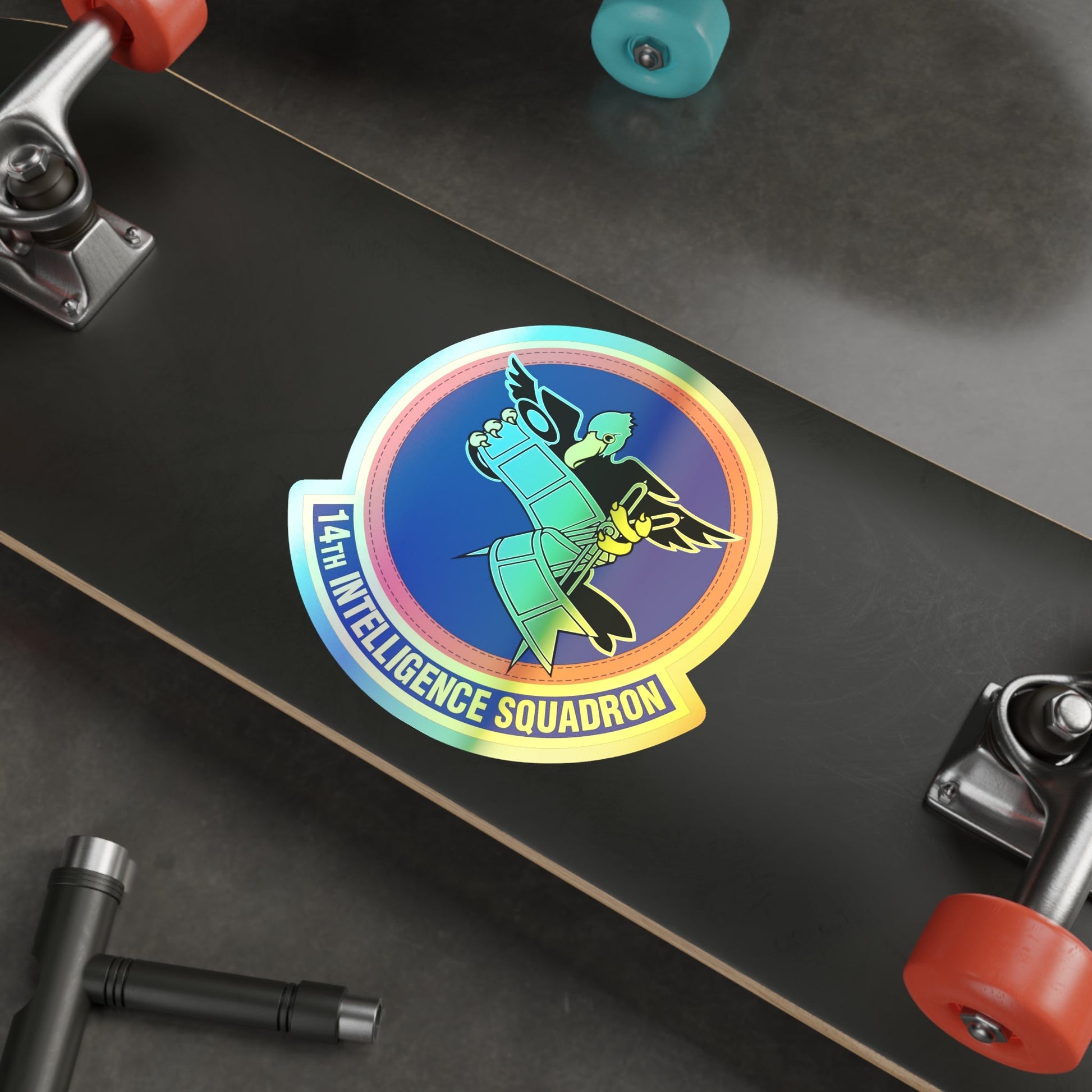 14 Intelligence Squadron AFRC (U.S. Air Force) Holographic STICKER Die-Cut Vinyl Decal-The Sticker Space