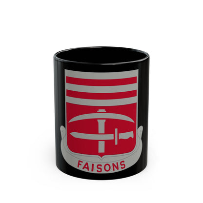 140 Engineer Battalion (U.S. Army) Black Coffee Mug-11oz-The Sticker Space