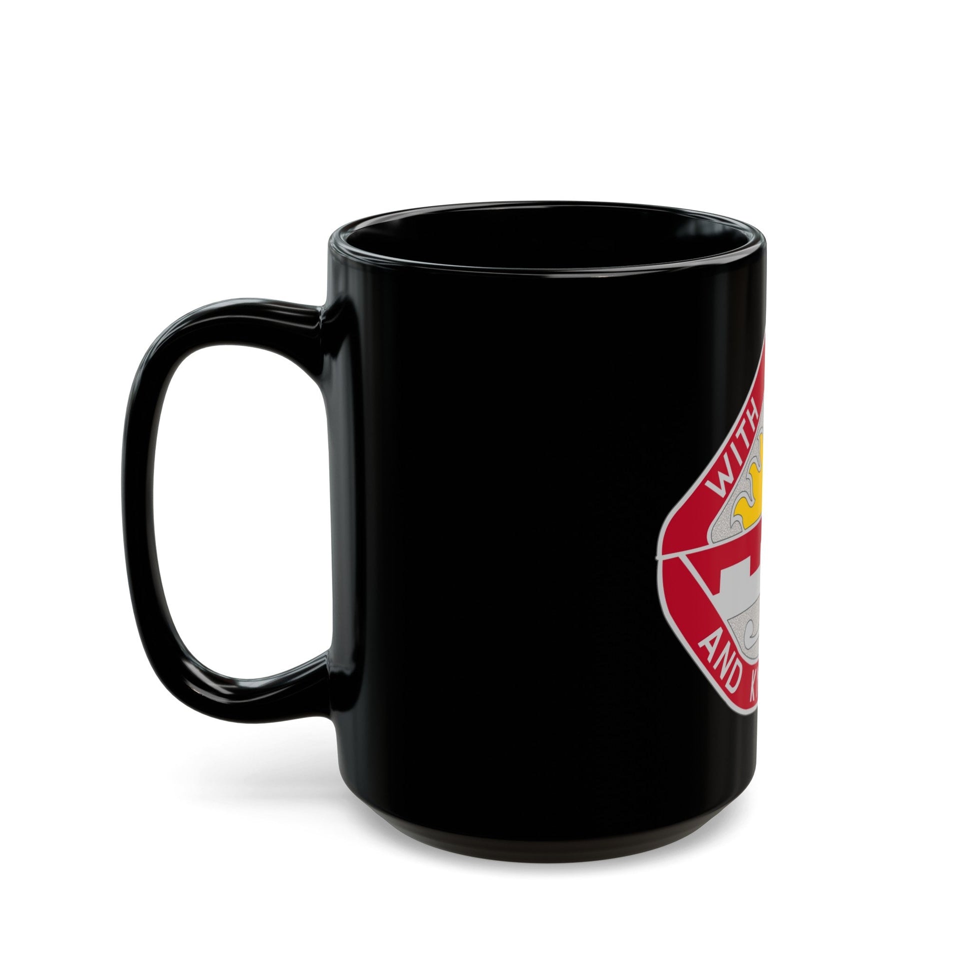1401 Engineer Battalion (U.S. Army) Black Coffee Mug-The Sticker Space
