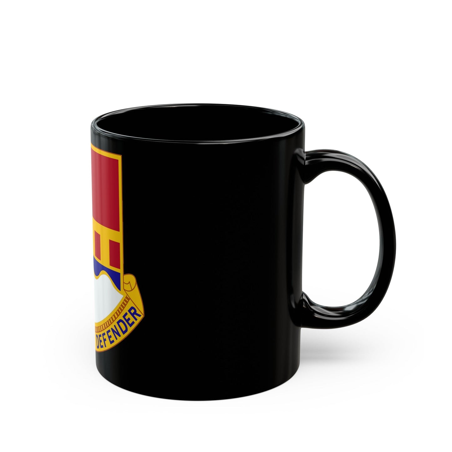 1402 Engineer Battalion (U.S. Army) Black Coffee Mug-The Sticker Space