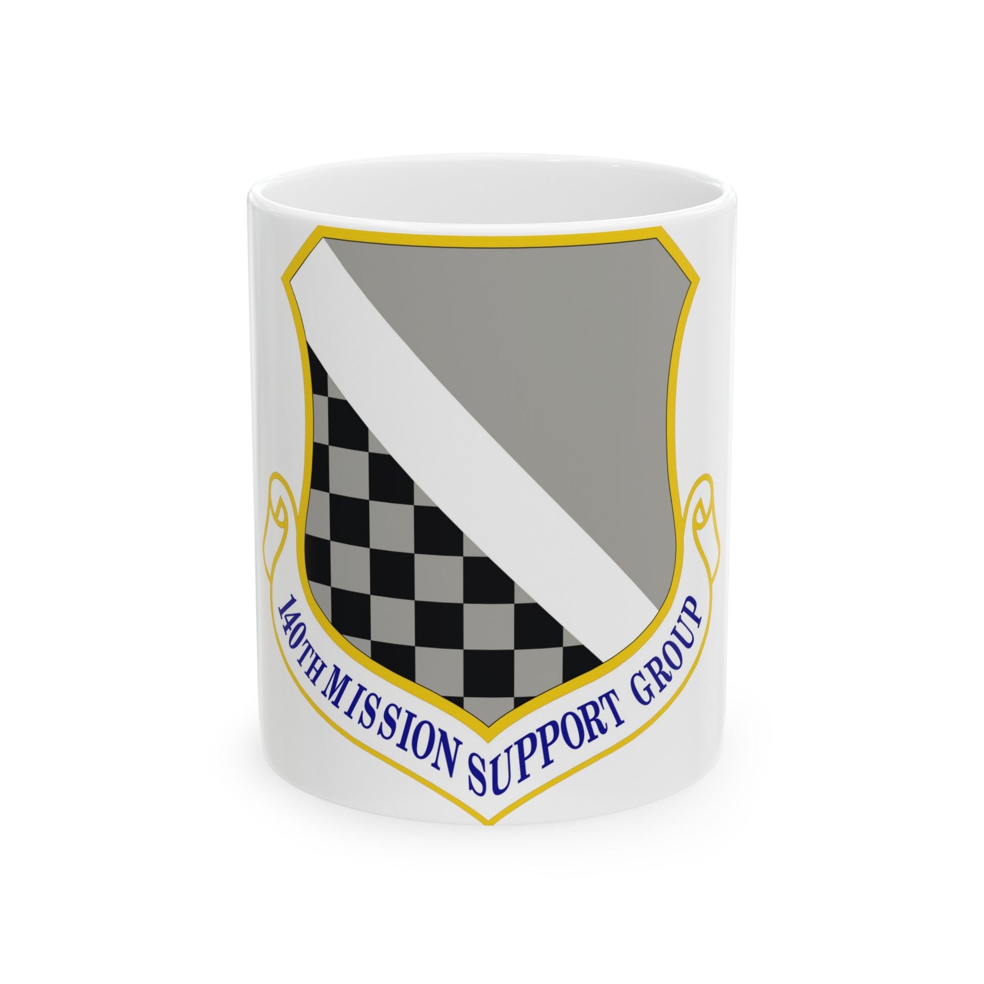 140th Mission Support Group (U.S. Air Force) White Coffee Mug-11oz-The Sticker Space
