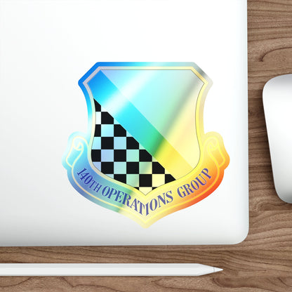 140th Operations Group (U.S. Air Force) Holographic STICKER Die-Cut Vinyl Decal-The Sticker Space