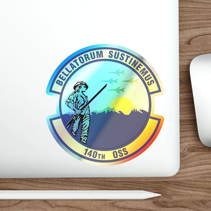 140th Operations Support Squadron (U.S. Air Force) Holographic STICKER Die-Cut Vinyl Decal-The Sticker Space