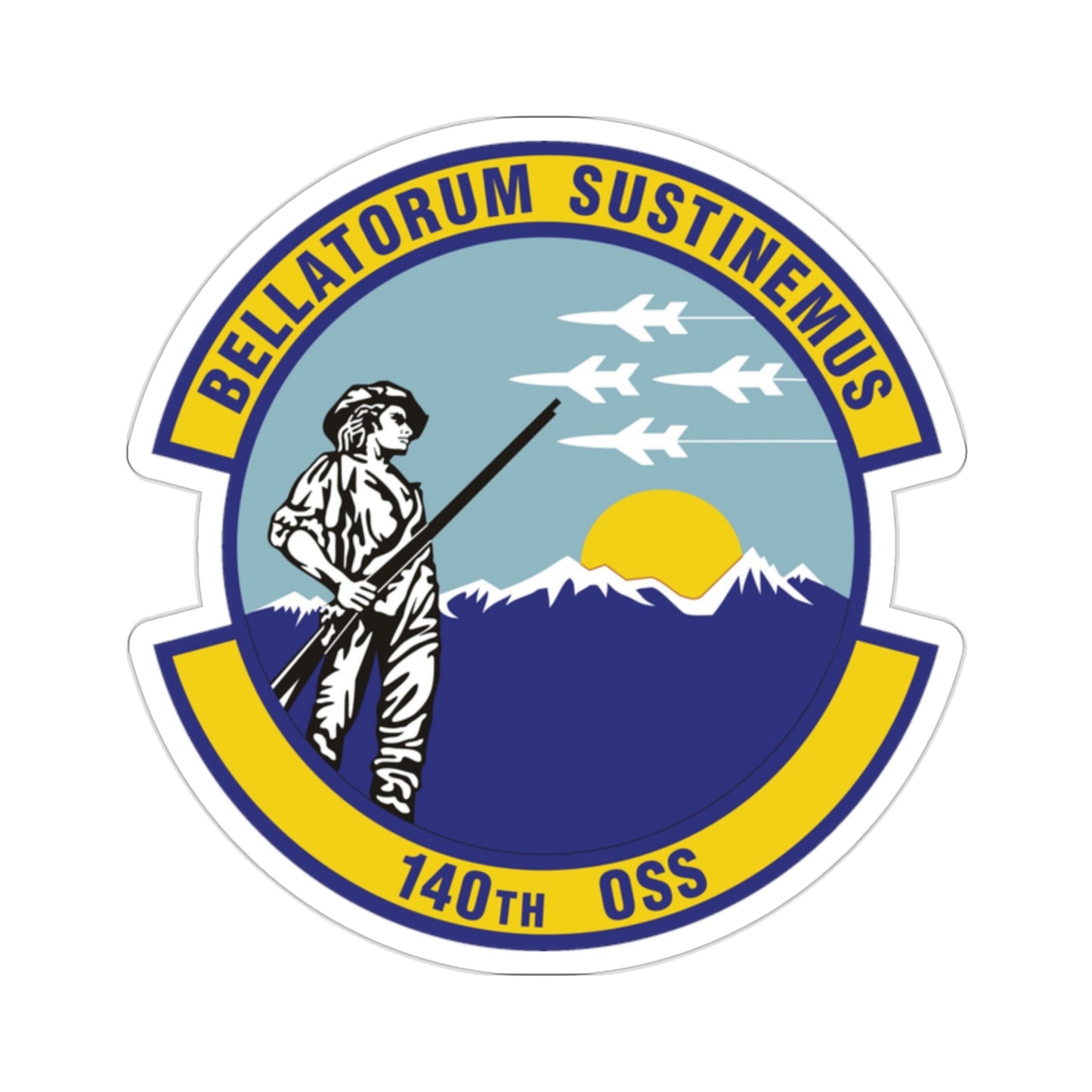 140th Operations Support Squadron (U.S. Air Force) STICKER Vinyl Die-Cut Decal-2 Inch-The Sticker Space
