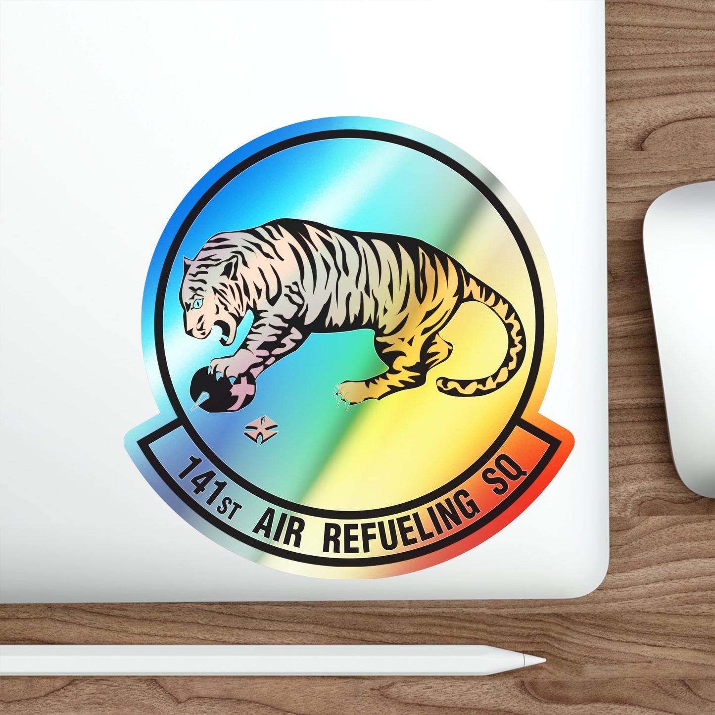 141 Air Refueling Squadron (U.S. Air Force) Holographic STICKER Die-Cut Vinyl Decal-The Sticker Space