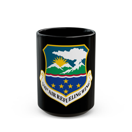 141st Air Refueling Wing (U.S. Air Force) Black Coffee Mug