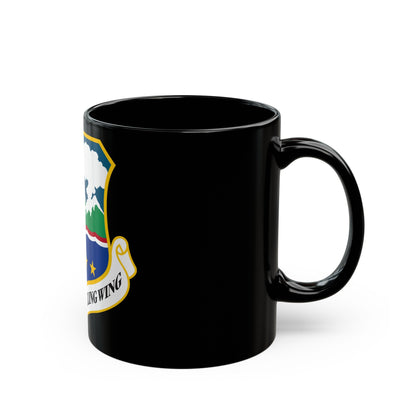 141st Air Refueling Wing (U.S. Air Force) Black Coffee Mug-The Sticker Space