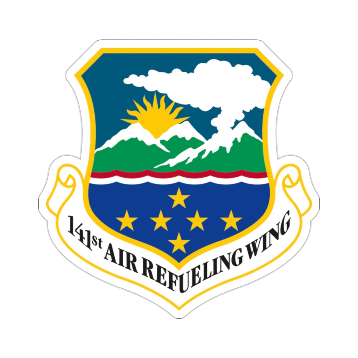 141st Air Refueling Wing (U.S. Air Force) STICKER Vinyl Die-Cut Decal-2 Inch-The Sticker Space