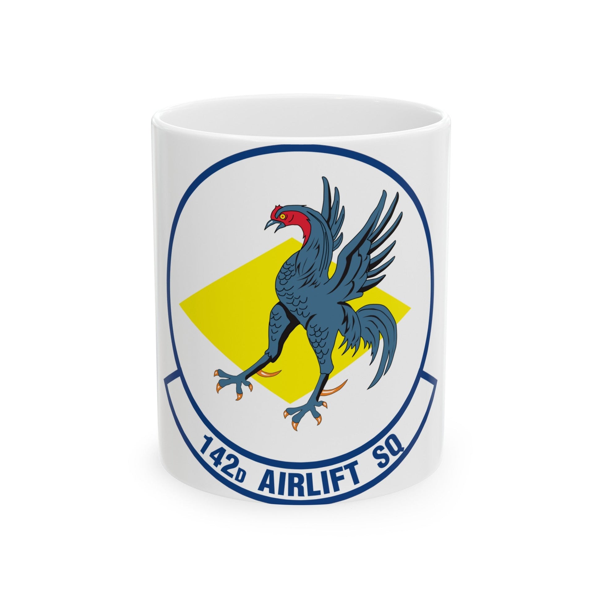 142 Airlift Squadron (U.S. Air Force) White Coffee Mug-11oz-The Sticker Space