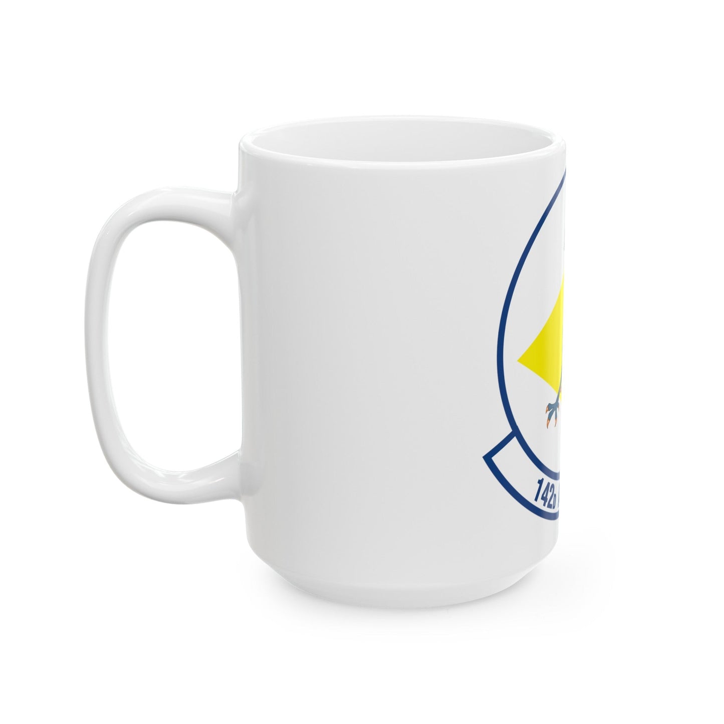 142 Airlift Squadron (U.S. Air Force) White Coffee Mug-The Sticker Space