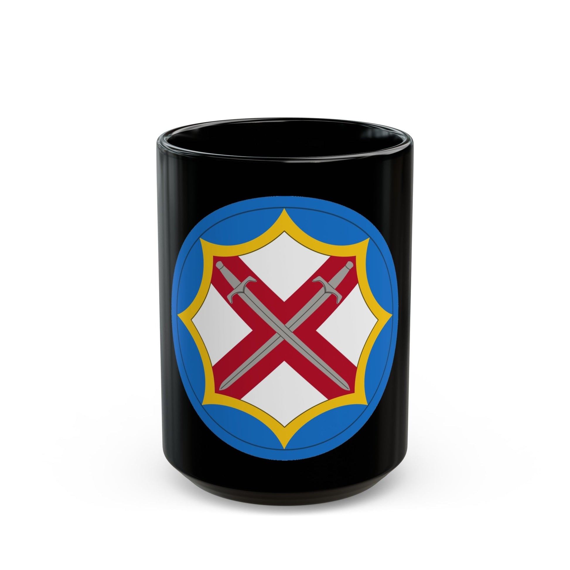 142 Battlefield Surveillance Brigade (U.S. Army) Black Coffee Mug-15oz-The Sticker Space