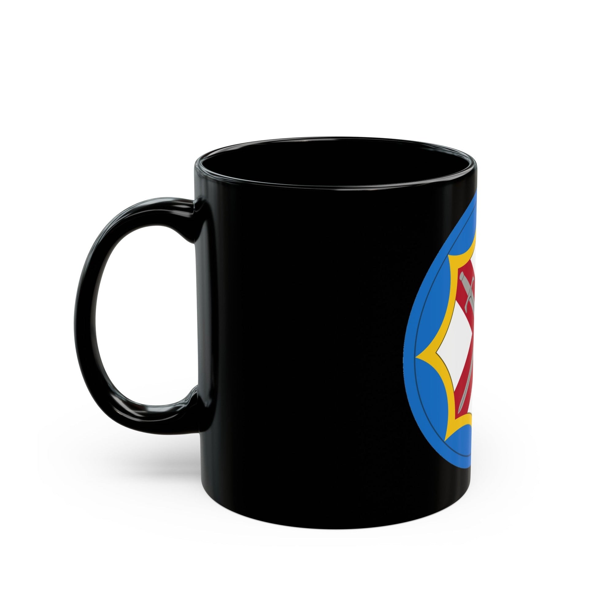 142 Battlefield Surveillance Brigade (U.S. Army) Black Coffee Mug-The Sticker Space
