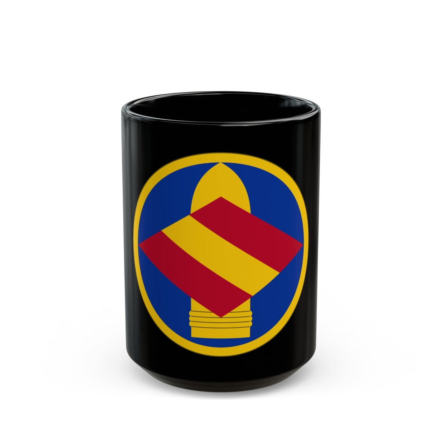 142 Field Artillery Brigade (U.S. Army) Black Coffee Mug-15oz-The Sticker Space