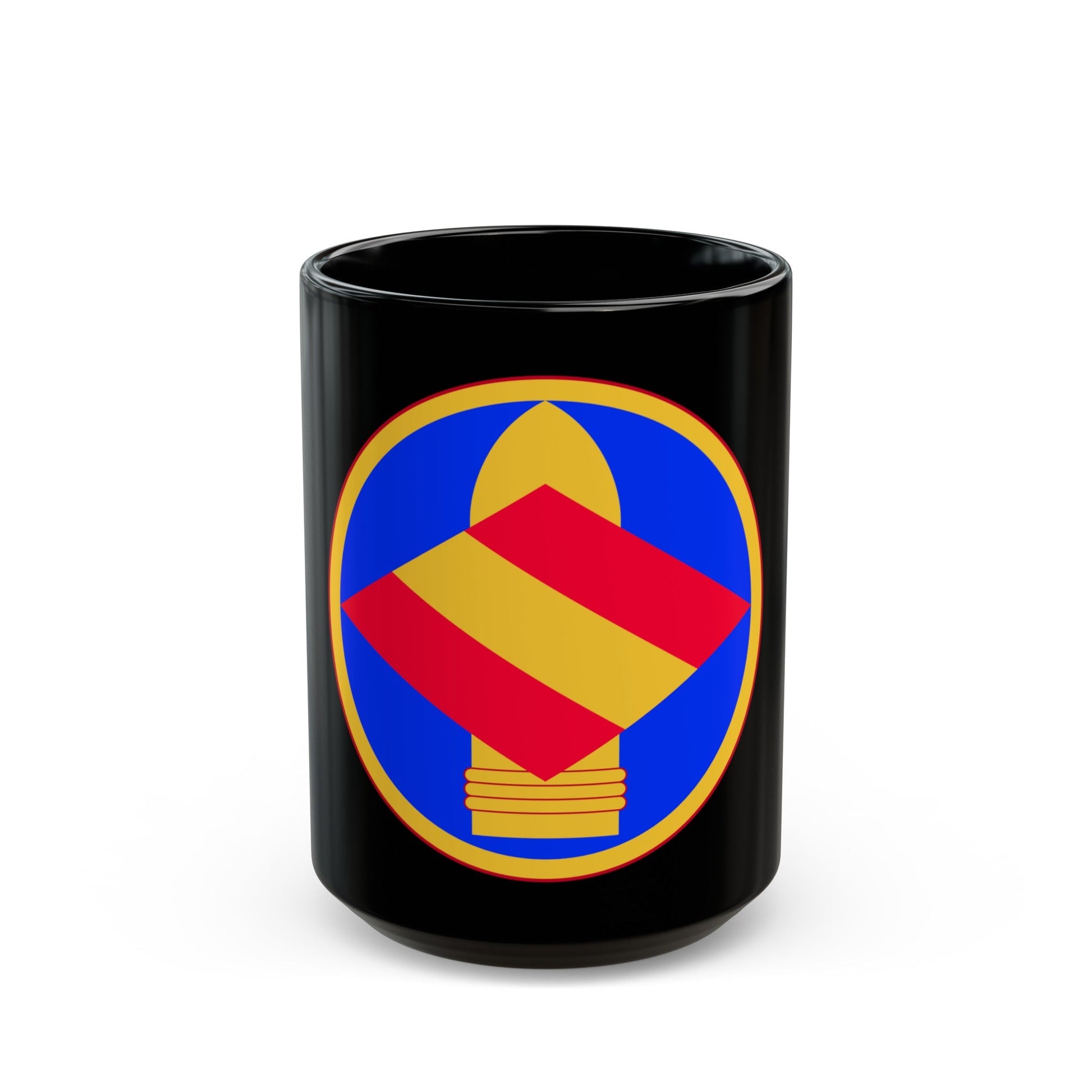 142nd Field Artillery Brigade (U.S. Army) Black Coffee Mug-15oz-The Sticker Space